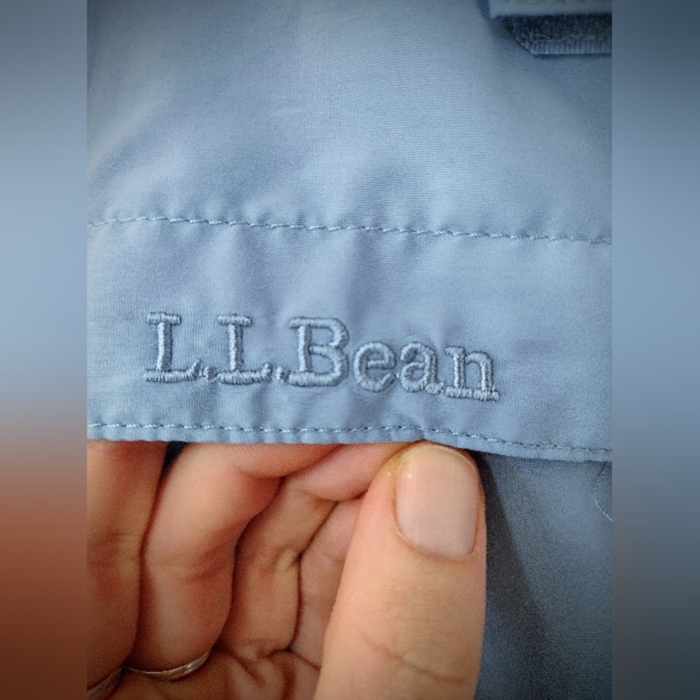 L.L. Bean M's Large Blue Tropicwear LS Sun Shirt Old Version Pre-2020, Brand New - Picture 2 of 12